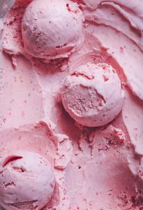 Easy No-Churn Balsamic Strawberry Ice Cream